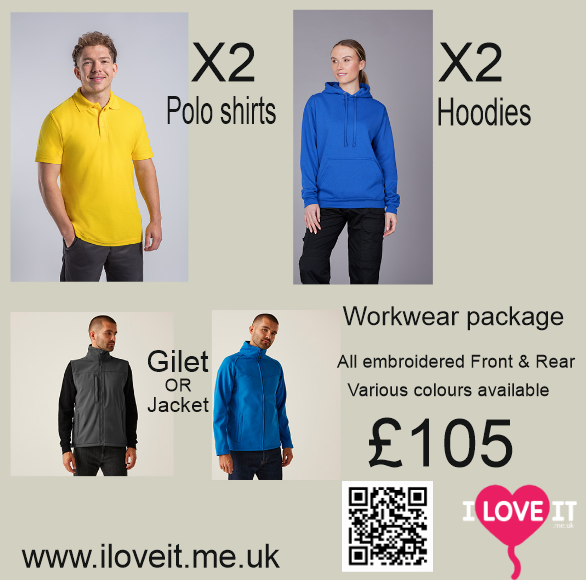 work package embroidered