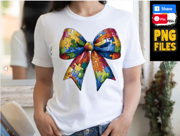 AUTISM AWARENESS BOW HOODIE